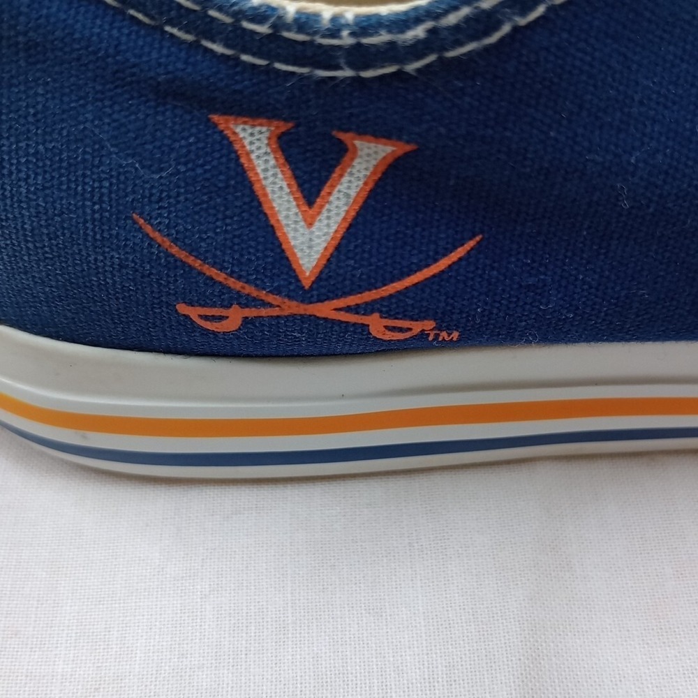 Skicks‎ Shoes Virginia Cavaliers Unisex Women's 6 Youth 4 Cotton Canvas UVA - Picture 6 of 8